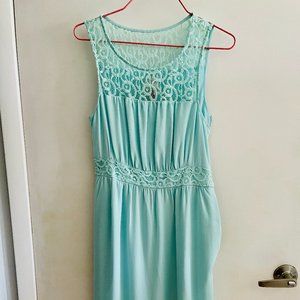 HD in Paris Teal Blue Anthropologie Dress